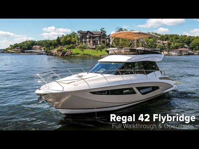 2018 Regal 42 Flybridge For Sale - Full Running Operations and Walkthrough