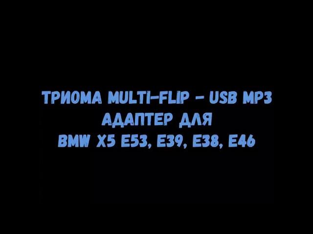 Обзор ТРИОМА Multi-Flip - USB MP3 адаптер для BMW X5 E53, E39, E38, E46. AUXINCAR