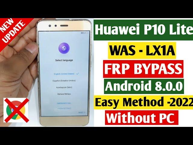 Huawei All Models Android 8.0, 8.1 Frp Bypass Without Pc | Huawei P10 lite Frp bypass.2022