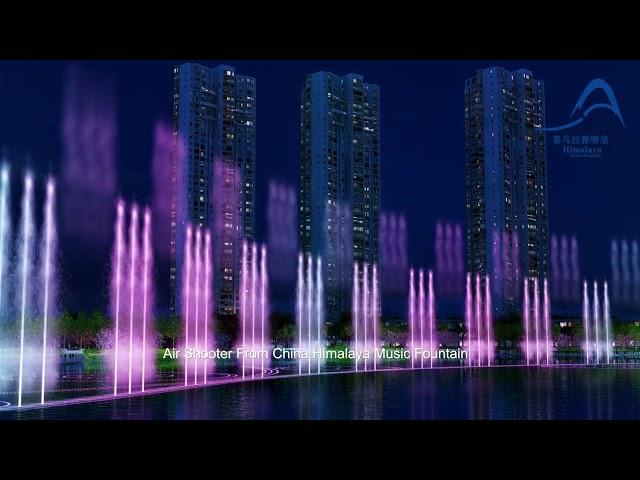 Different Water Effects and Shapes in Dancing Musical Fountain Project || Himalaya Music Fountain