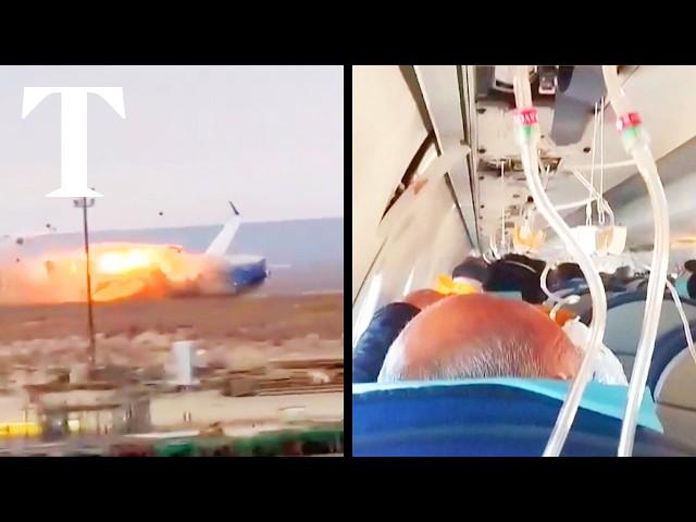 Kazakhstan plane crash: passenger captures last moments