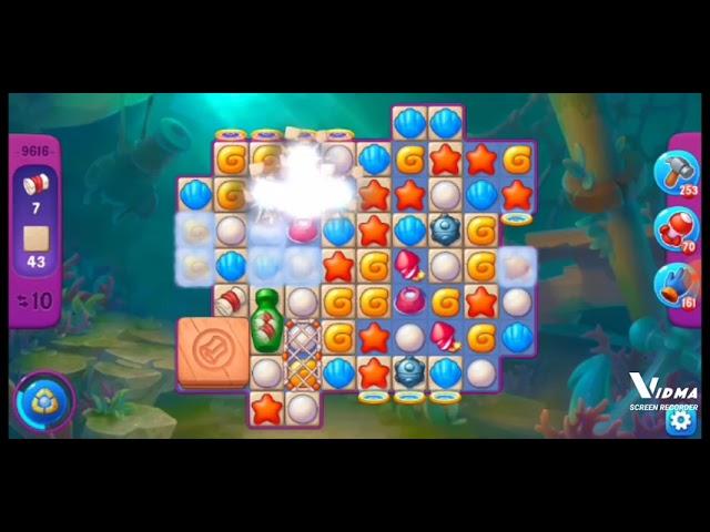 Fishdom. 9616 super hard level no boosters and diamonds. 17 moves