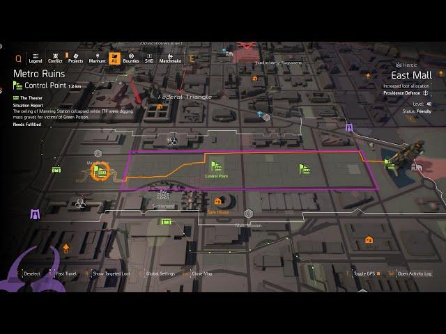 Division 2 – East Mall Loot Route