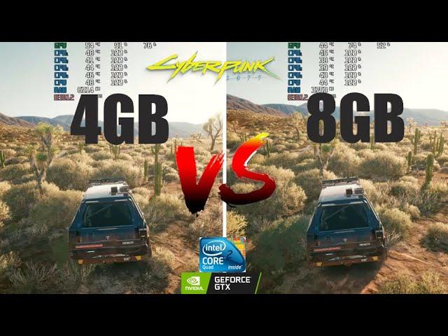 Cyberpunk 2077 | 4GB Ram vs 8GB Ram Test | Q9400 + GTX 750TI