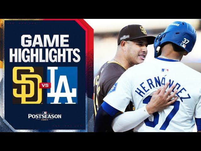 Padres vs. Dodgers NLDS Game 2 Highlights (10/6/24) | MLB Highlights