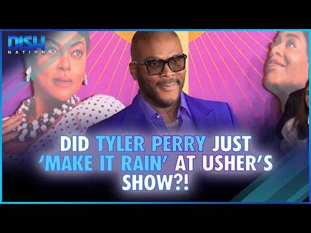 Did Tyler Perry Just ‘Make it Rain’ at Usher’s Show?! Fans Are Shook!