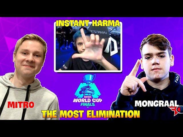 Sceptic Gets Instant Karma By Mongraal..!| Mitr0 & Mongraal The most elimination !!