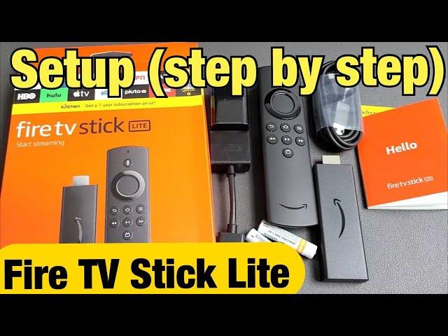 Fire TV Stick Lite: How to Setup (Step by Step for Beginners)