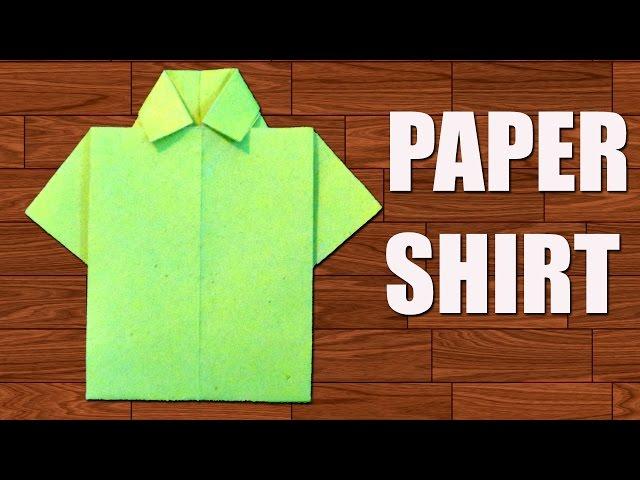 How to Make Paper Shirt - DIY Origami Paper Crafts.