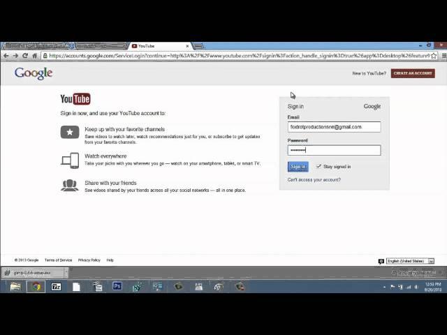 How to Open a YouTube Account & Upload Your First Video on YouTube : Photo & Video Editing