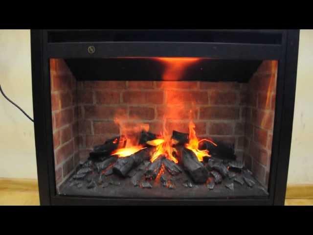 Видео 3D эффекта пламени в электрокамине Real-Flame Helios на HouseKamin.ru