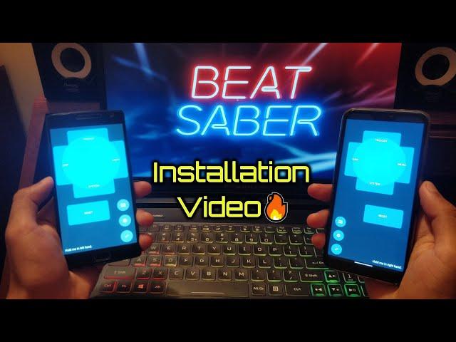 Beat Saber without a VR Headset using Riftcat and 2 android phones | Installation