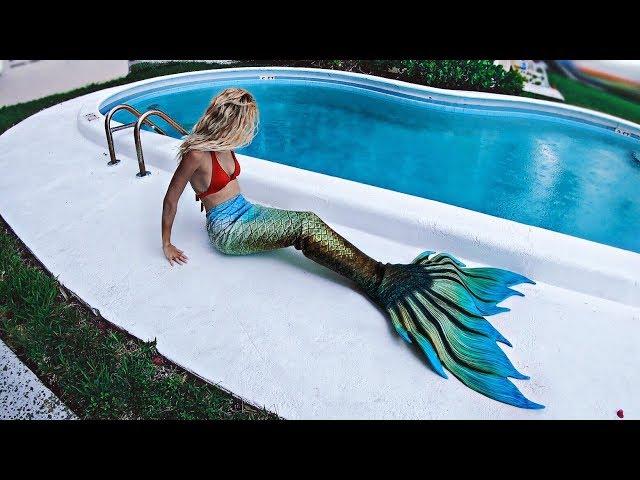 Unboxing my FIRST MERMAID TAIL | Finfolk Golden Giza Review