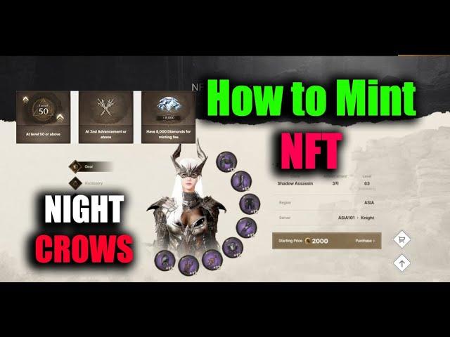 Night Crows How to Mint NFT