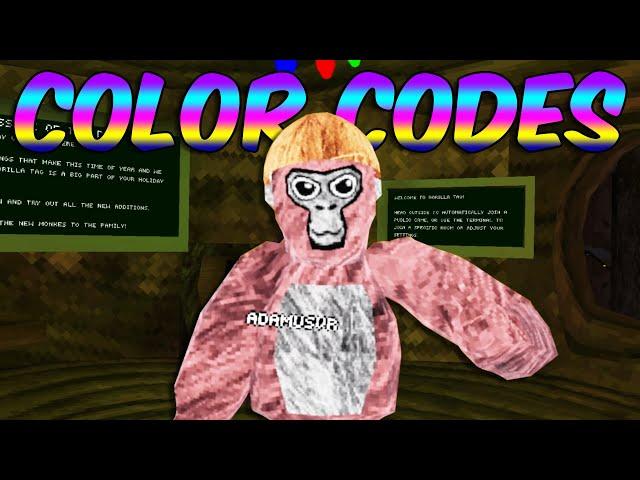 THE BEST COLOR CODES IN GORILLA TAG 2023!!! | Gorilla Tag VR