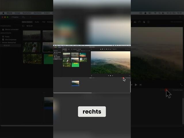 Optimierung der Timeline in iMovie: Größere Übersicht für Videoprojekte