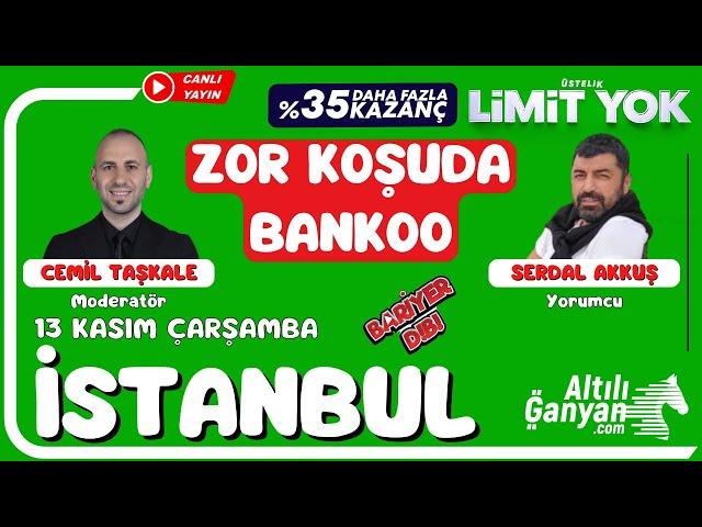 İSTANBUL / Canlı Yayın / Bariyer Dibi / 13 Kasım 2024 Çarşamba #atyarisi