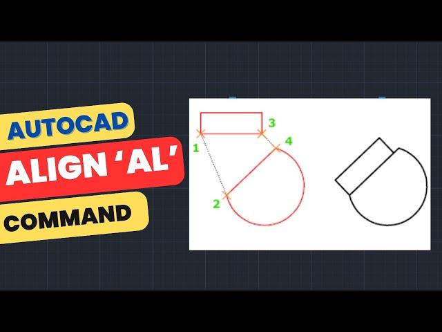 The Align Command in AutoCAD : Scale object with help of Align