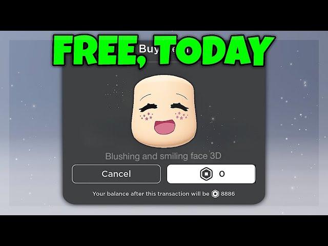 NEW FREE FACE ON ROBLOX NOW!