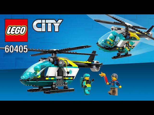 LEGO® City Emergency Rescue Helicopter (60405)[226 pcs] Step-by-Step Building Instructions