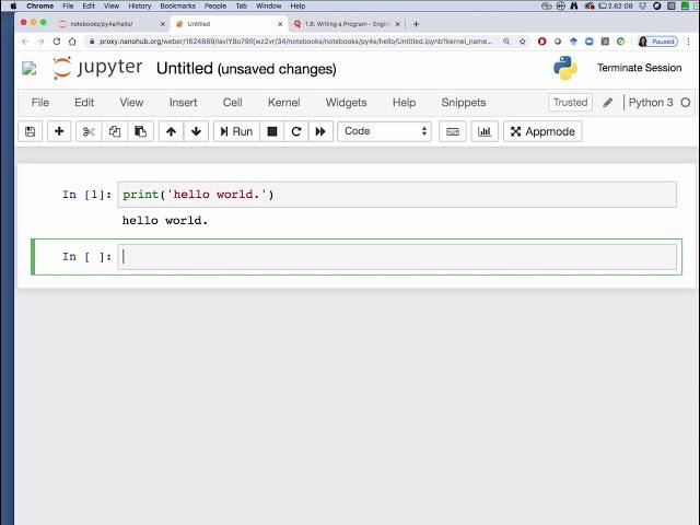 Running a Python 3 Script in a nanoHUB Jupyter Notebook