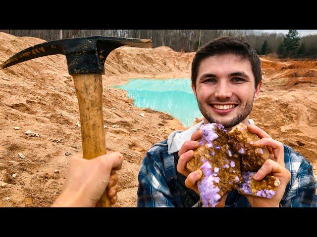 Found HUGE Amethyst Crystals While Digging Diamond Hill Mine! *Unbelievable*