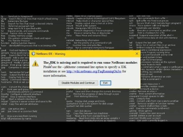 NETBEANS JDK missing error || SOLVED