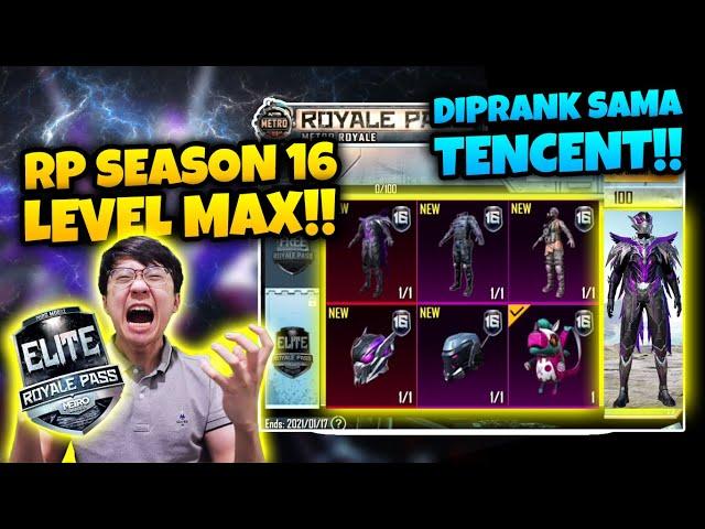 TENCENT NGEPRANK!! KITA UPGRADE RP SEASON 16 LEVEL 100!! | PUBG MOBILE