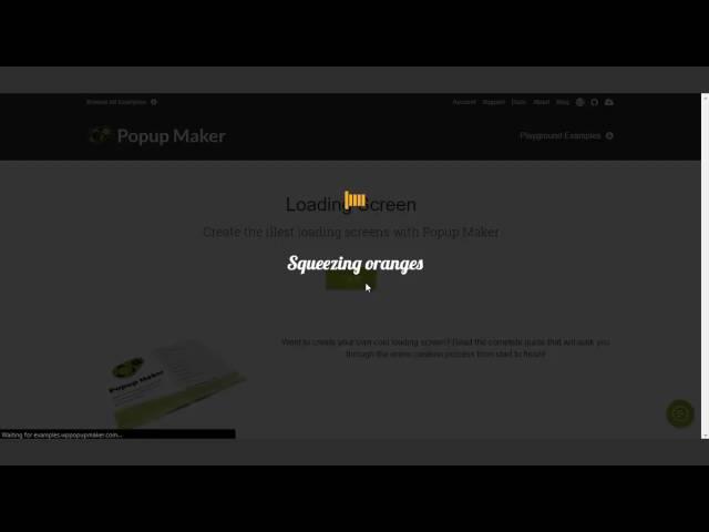 Create a Loading Screen with Popup Maker