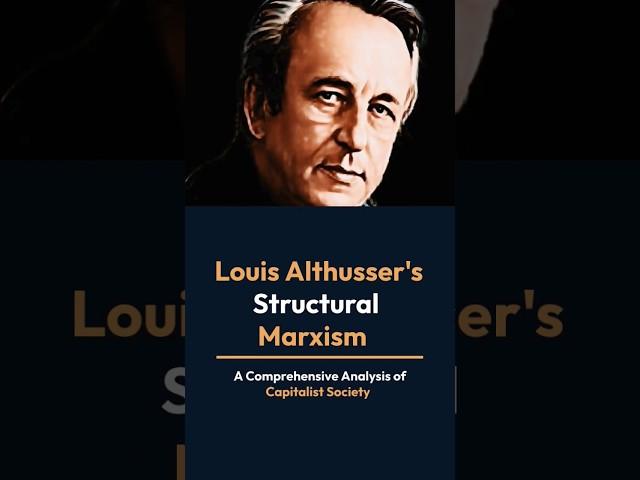 Structural Marxism By Louis Althusser | @sociologylearners1835