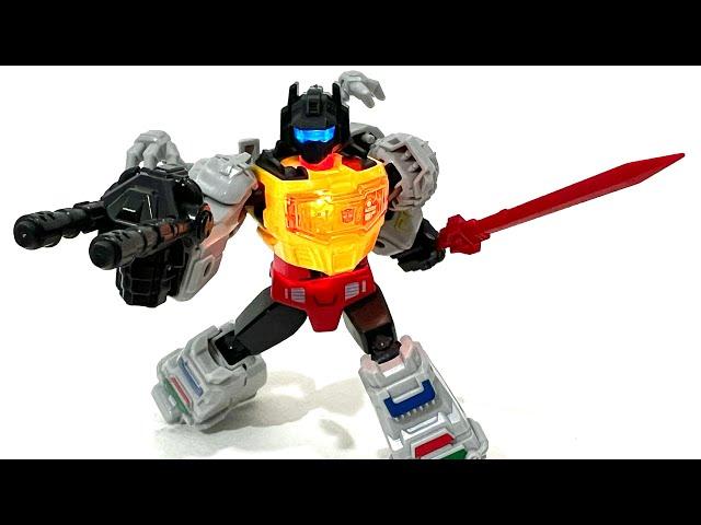 Transformers Dinobot Grimlock & Jetpack Sideswipe Blokees Shining Version Chefatron Unboxing Review