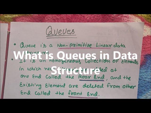 Introduction to Queues | Queue in data structure | What is Queue and it's operation ?