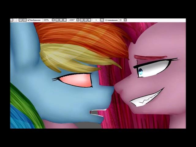 Пинкамина Диана Пай и Радуга - SpeedPaint [Pinkamina Diana Pai and Rainbow Dash]