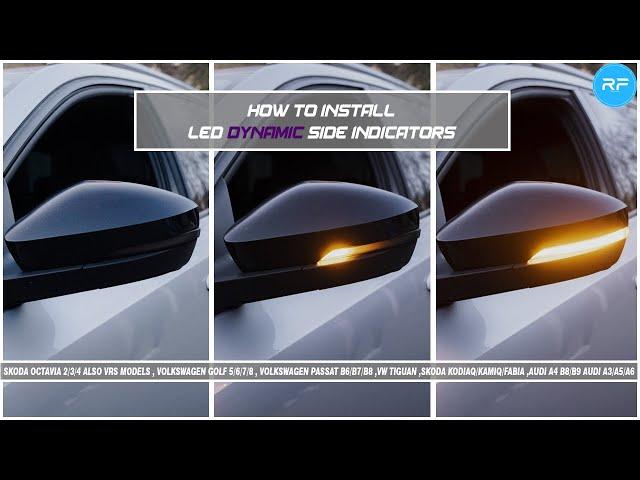 How to install LED Dynamic Side Lights / Turn Signals -EASY- │Volkswagen Group and more...!!!