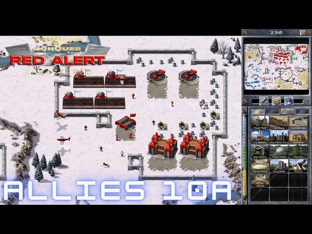 Command & Conquer Red Alert Remastered - Allied Mission 10A - SUSPICION (Hard)