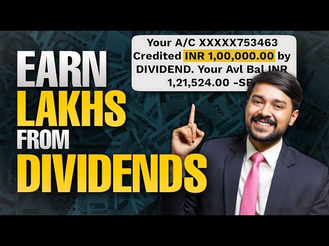 Earn ₹1,00,000 INCOME From Dividends | 5 Best Dividend Stocks For Passive Income | Harsh Goela