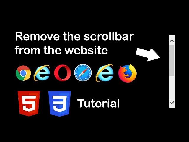 Hide Scrollbar From Wesbites in Different Browsers | HTML and CSS