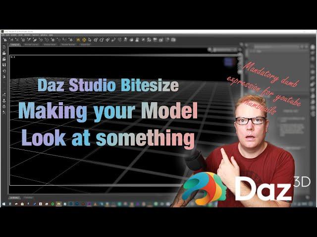 [Daz Studio] Bitesize: Getting your character to look at something