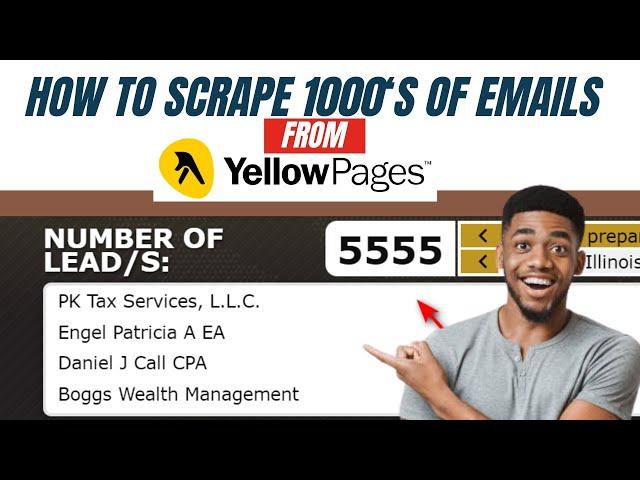 How to Scrape Unlimited Emails from Yellow Pages: Best Yellow Pages Scraper Chrome Extension