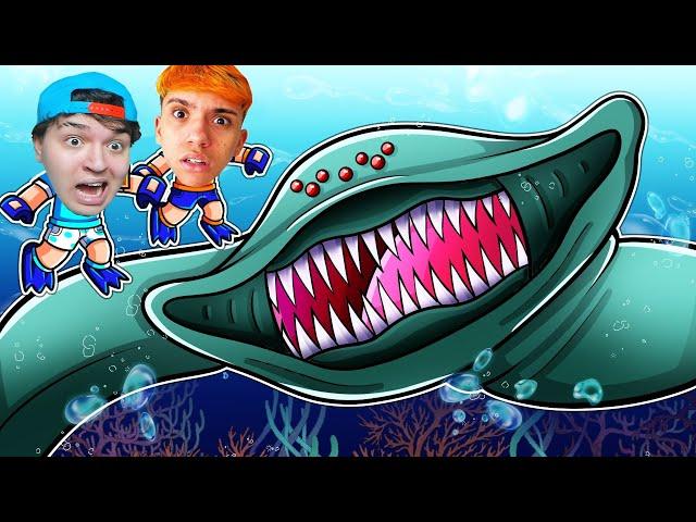 ENCONTRAMOS O MONSTRO DO FUNDO DO MAR NO ROBLOX!! (El Gran Maja)