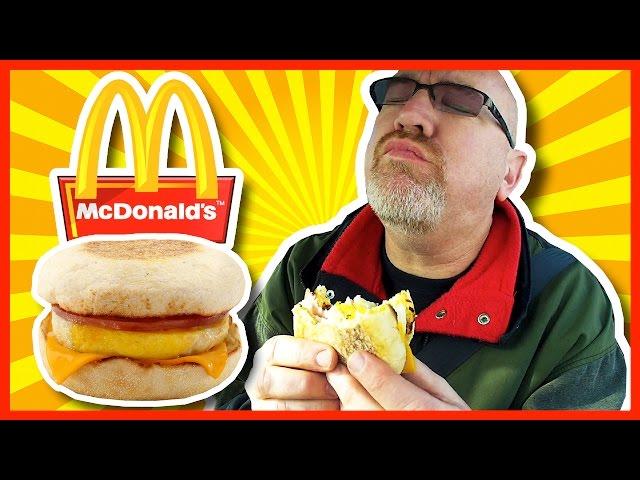 McDonald's  Egg McMuffin Breakfast  with Hash Browns & Coffee