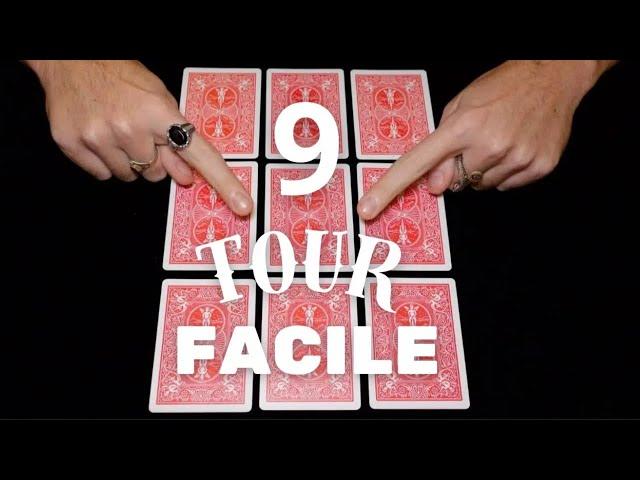 TOUR DE MENTALISME FACILE AVEC 9 CARTES SEULEMENT