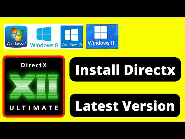 Download & Install DirectX 12 on windows 11/10 PC | Directx 12 ultimate download???