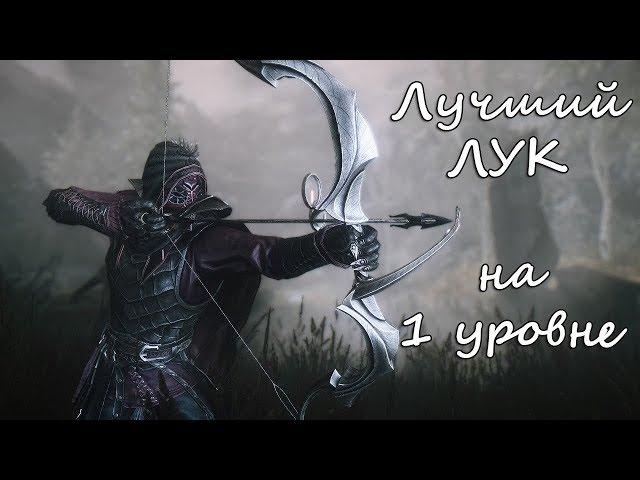 Лучший лук в Skyrim на 1 уровне (Ельфийский лук)