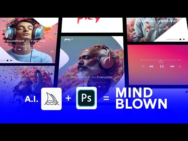 Midjourney AI + Photoshop = 10x Your Income as Graphic Designer