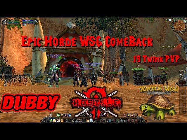 MASSIVE Horde WSG Come Back Victory | Turtle WoW | Twink PvP