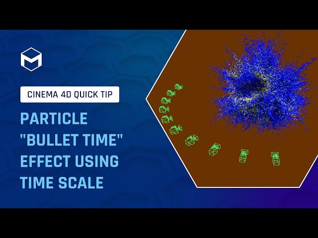 #C4DQuickTip 137: Particle "Bullet Time" Effect using Time Scale in Cinema 4D