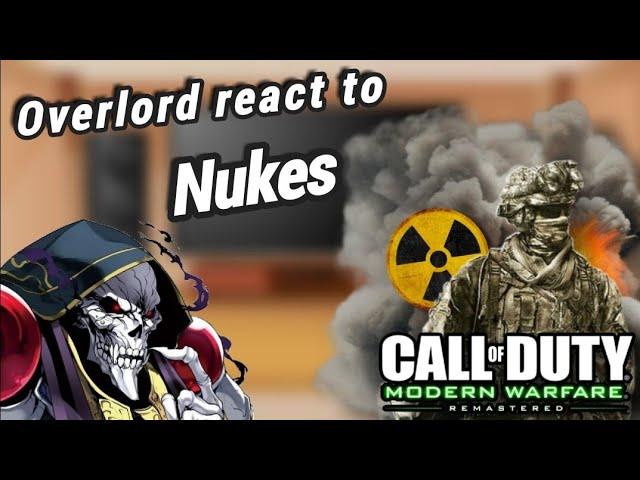 Overlord react to Nukes | COD: Modern Warfare Remastered | Gacha reacts
