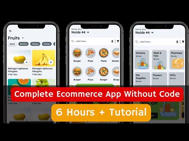 FlutterFlow Ecommerce App Tutorial For Beginners | Complete Tutorial For Backend Of Ecommerce