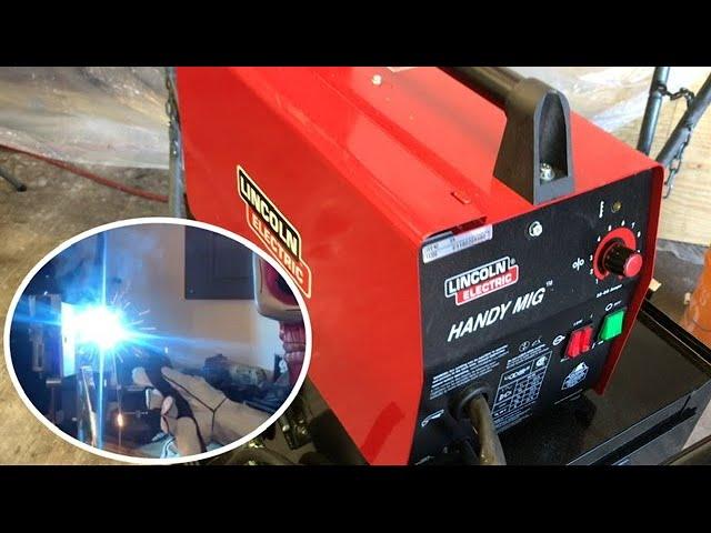 LINCOLN ELECTRIC HANDY MIG WELDER UNBOXING / REVIEW